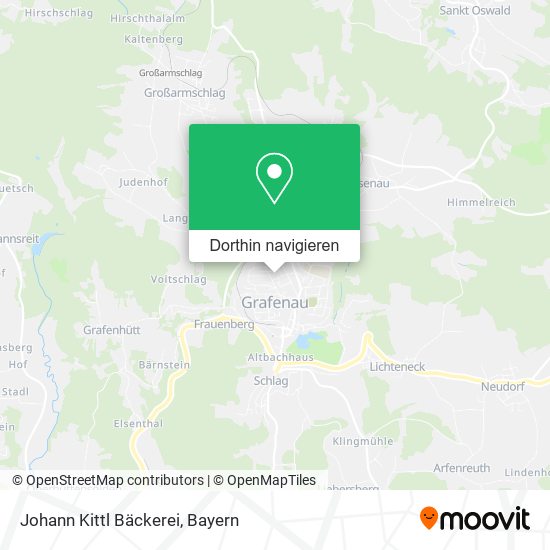 Johann Kittl Bäckerei Karte