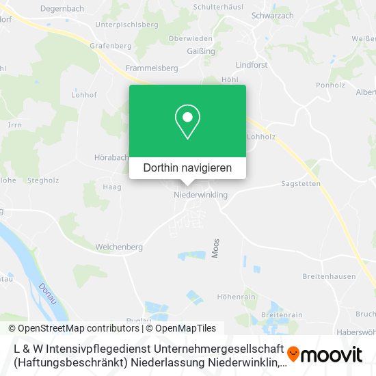 L & W Intensivpflegedienst Unternehmergesellschaft (Haftungsbeschränkt) Niederlassung Niederwinklin Karte