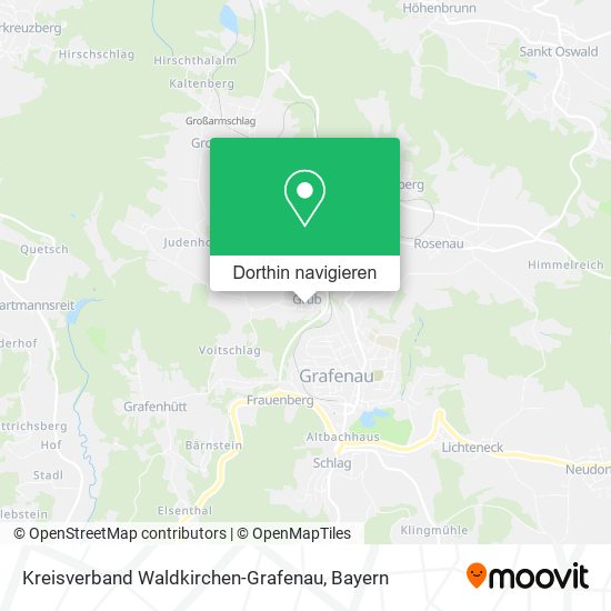 Kreisverband Waldkirchen-Grafenau Karte