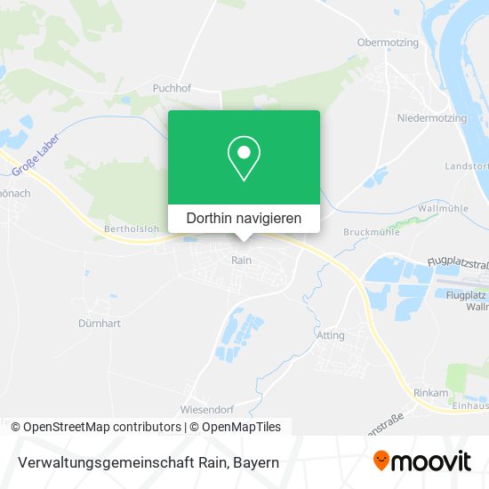 Verwaltungsgemeinschaft Rain Karte