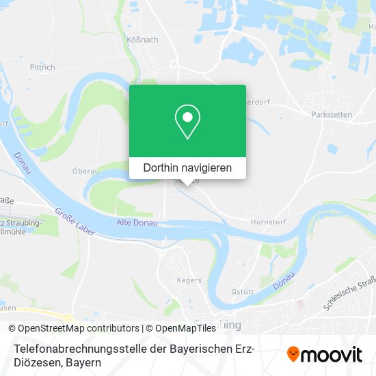 Telefonabrechnungsstelle der Bayerischen Erz-Diözesen Karte