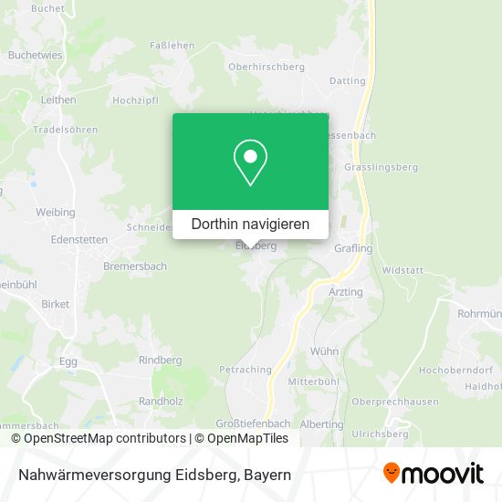 Nahwärmeversorgung Eidsberg Karte