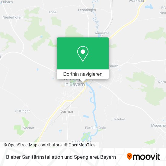 Bieber Sanitärinstallation und Spenglerei Karte