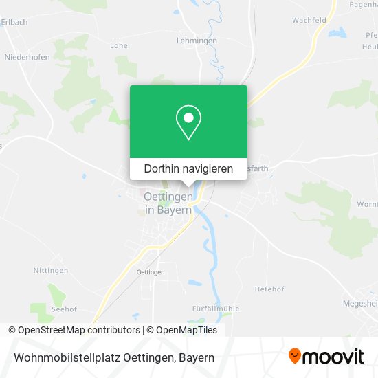 Wohnmobilstellplatz Oettingen Karte