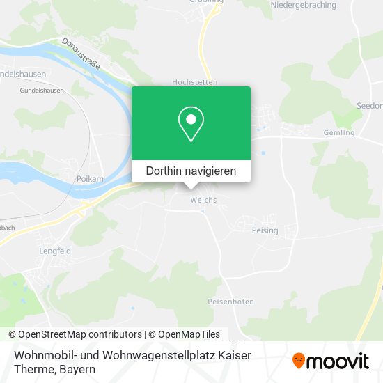 Wohnmobil- und Wohnwagenstellplatz Kaiser Therme Karte