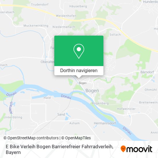 E Bike Verleih Bogen Barrierefreier Fahrradverleih Karte
