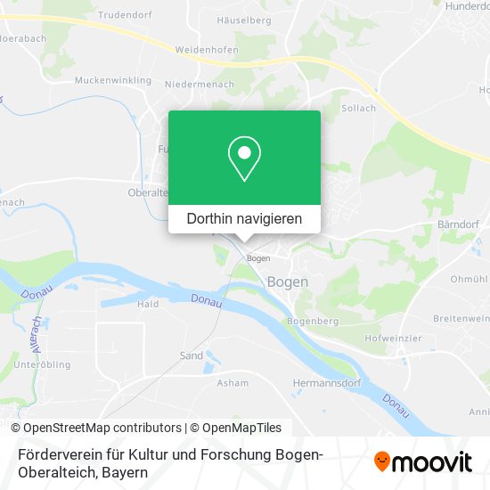 Förderverein für Kultur und Forschung Bogen-Oberalteich Karte