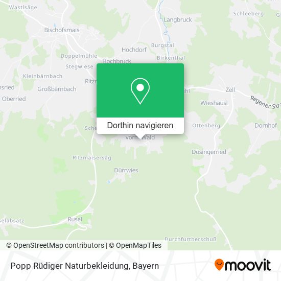 Popp Rüdiger Naturbekleidung Karte