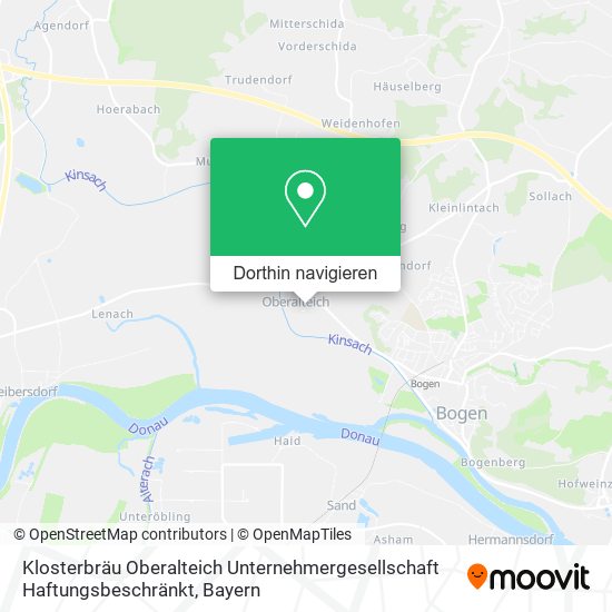 Klosterbräu Oberalteich Unternehmergesellschaft Haftungsbeschränkt Karte