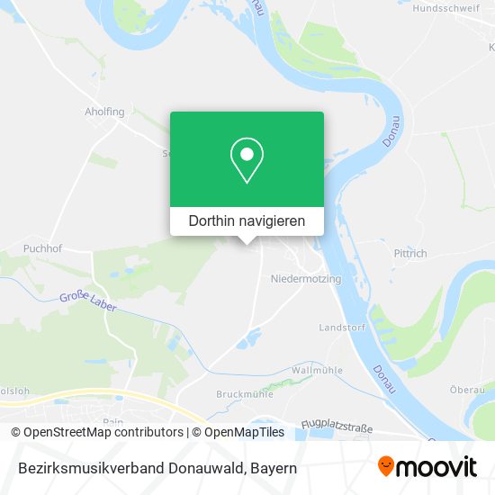 Bezirksmusikverband Donauwald Karte
