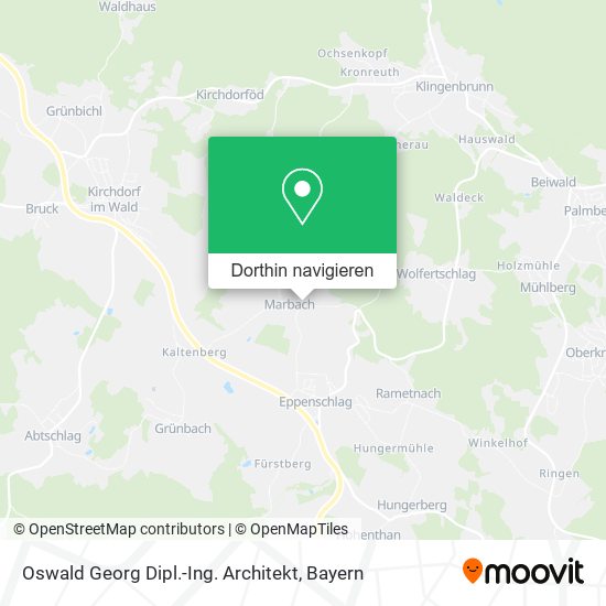 Oswald Georg Dipl.-Ing. Architekt Karte