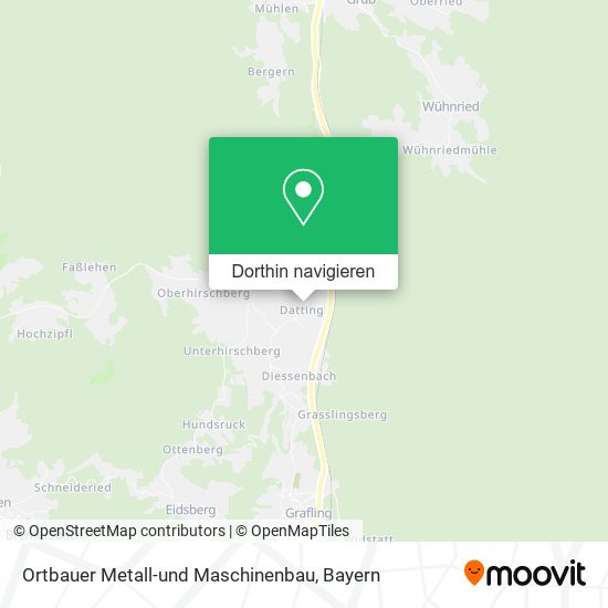 Ortbauer Metall-und Maschinenbau Karte