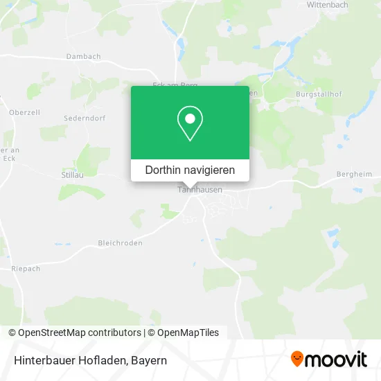 Hinterbauer Hofladen Karte