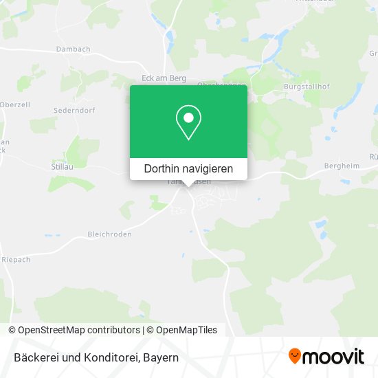 Bäckerei und Konditorei Karte