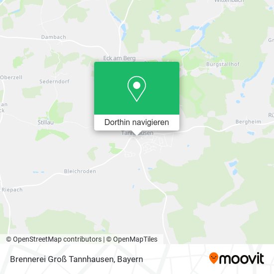 Brennerei Groß Tannhausen Karte