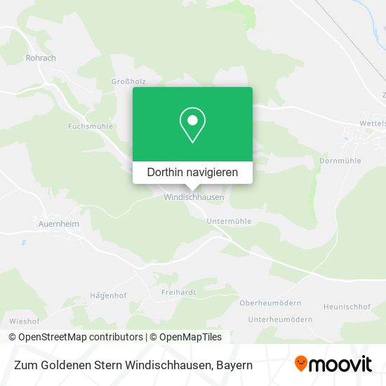 Zum Goldenen Stern Windischhausen Karte