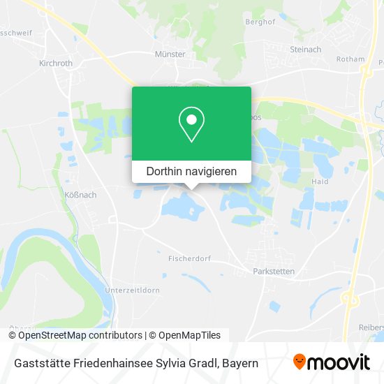 Gaststätte Friedenhainsee Sylvia Gradl Karte