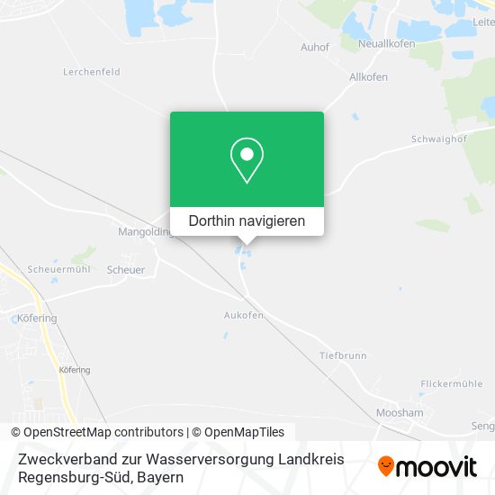 Zweckverband zur Wasserversorgung Landkreis Regensburg-Süd Karte