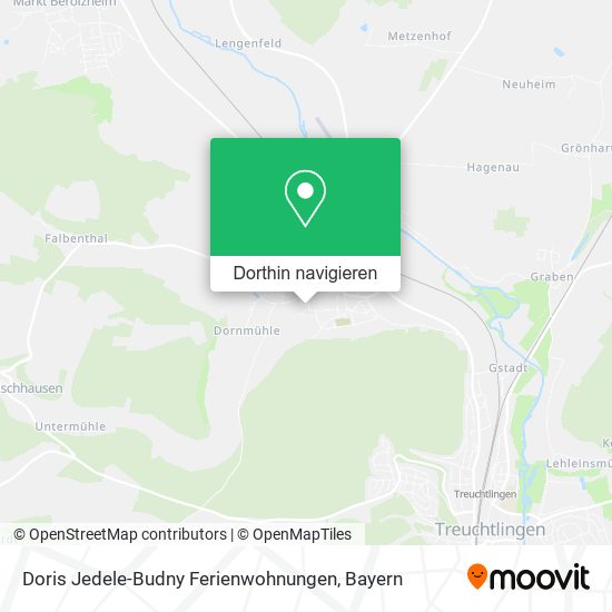 Doris Jedele-Budny Ferienwohnungen Karte