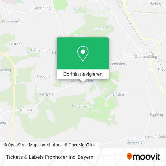 Tickets & Labels Fronhofer Inc Karte