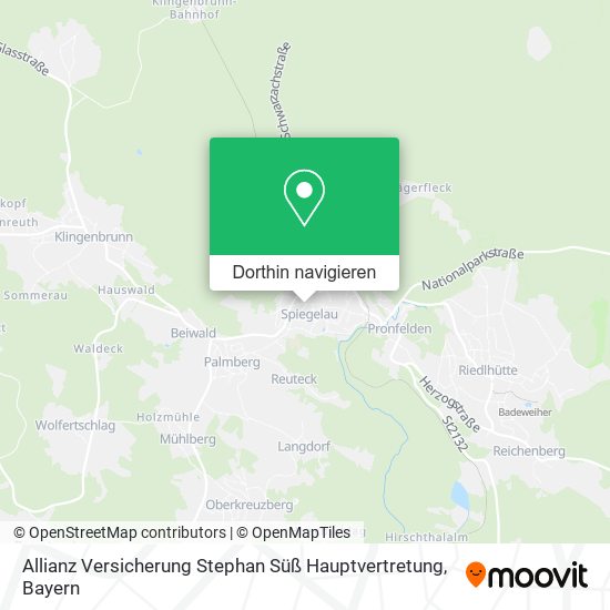 Allianz Versicherung Stephan Süß Hauptvertretung Karte