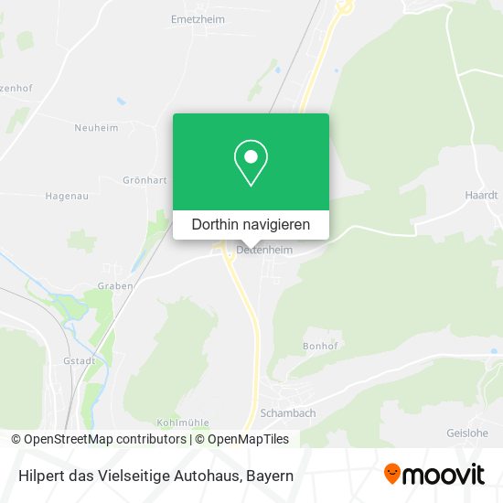 Hilpert das Vielseitige Autohaus Karte