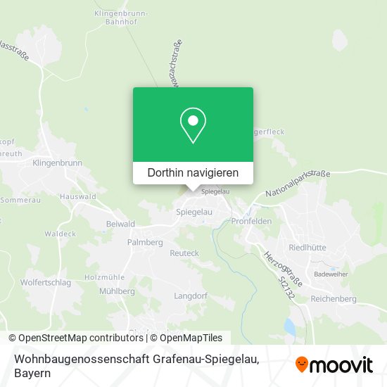 Wohnbaugenossenschaft Grafenau-Spiegelau Karte
