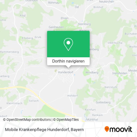 Mobile Krankenpflege Hunderdorf Karte