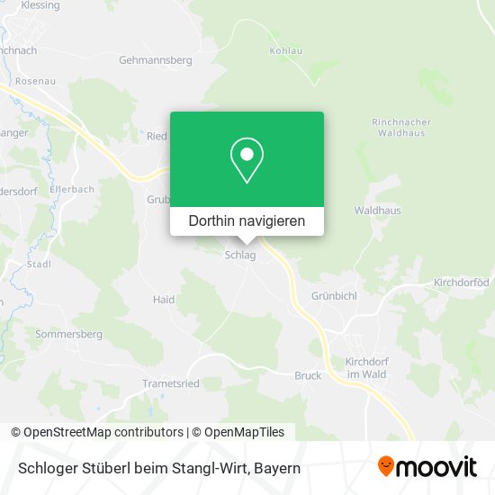 Schloger Stüberl beim Stangl-Wirt Karte