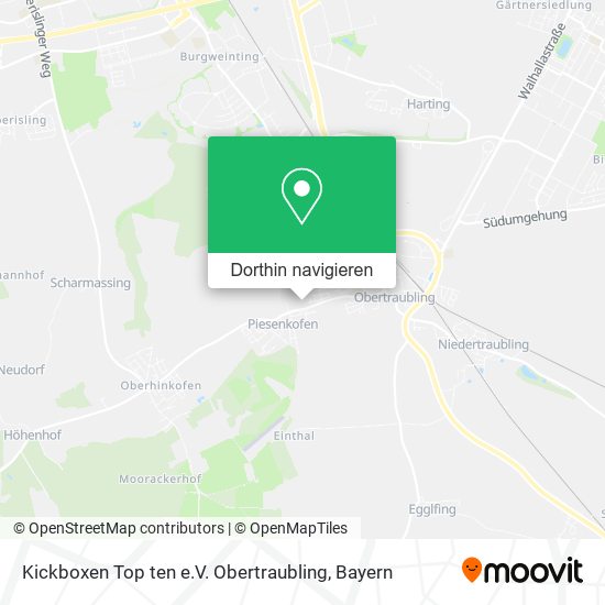 Kickboxen Top ten e.V. Obertraubling Karte