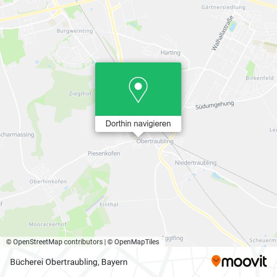Bücherei Obertraubling Karte