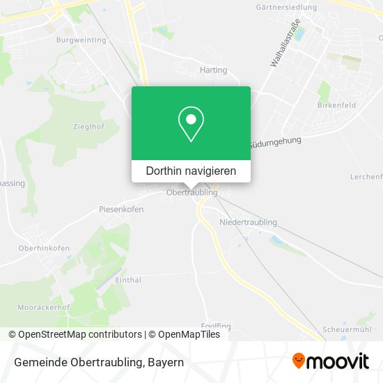 Gemeinde Obertraubling Karte