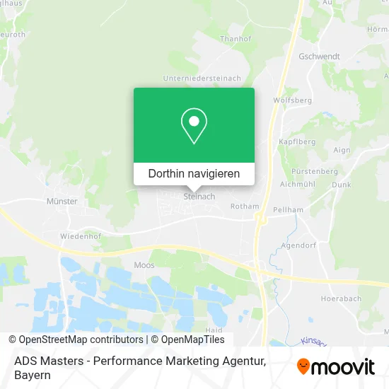 ADS Masters - Performance Marketing Agentur Karte