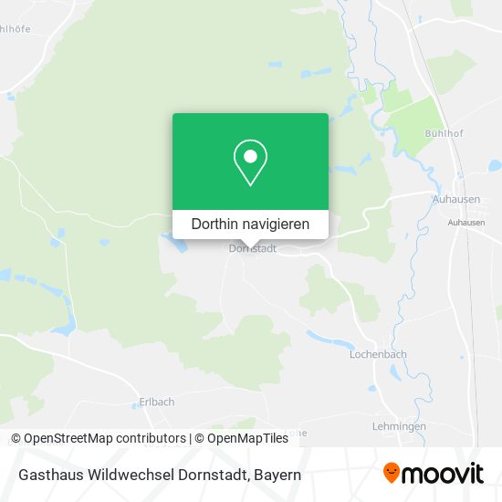 Gasthaus Wildwechsel Dornstadt Karte