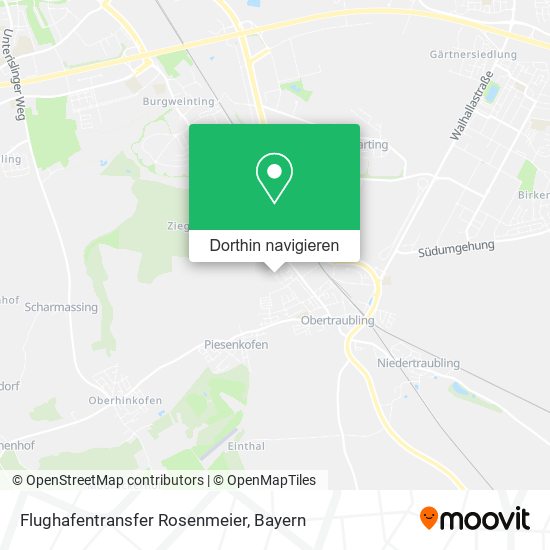 Flughafentransfer Rosenmeier Karte
