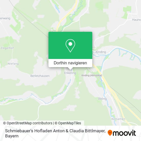 Schmiebauer's Hofladen Anton & Claudia Bittlmayer Karte