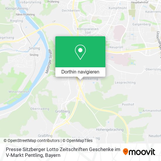 Presse Sitzberger Lotto Zeitschriften Geschenke im V-Markt Pentling Karte