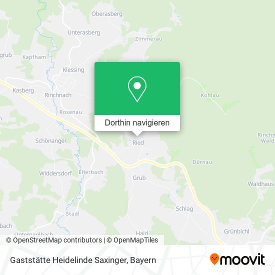 Gaststätte Heidelinde Saxinger Karte