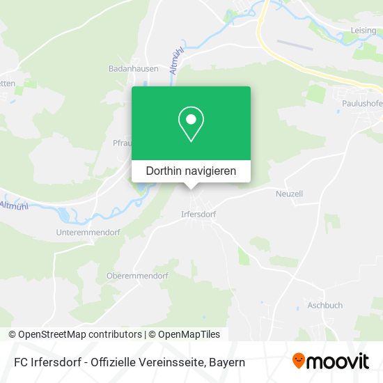 FC Irfersdorf - Offizielle Vereinsseite Karte