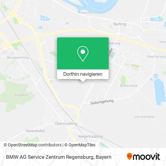 BMW AG Service Zentrum Regensburg Karte