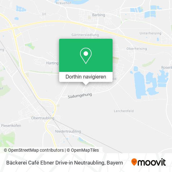 Bäckerei Café Ebner Drive-in Neutraubling Karte