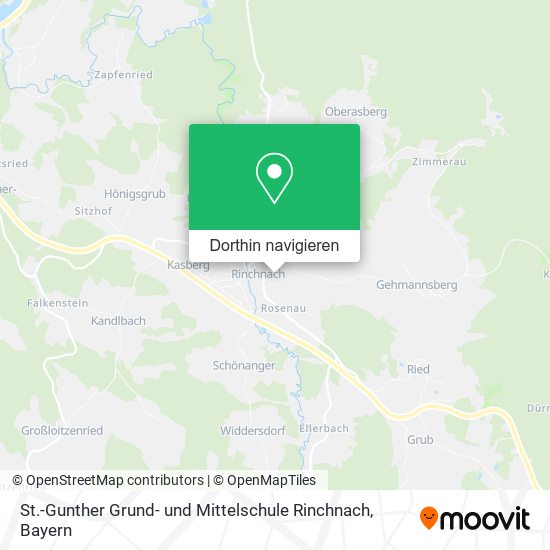 St.-Gunther Grund- und Mittelschule Rinchnach Karte