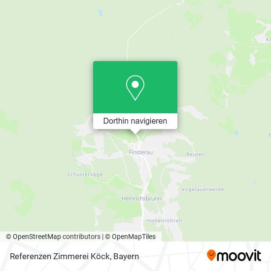 Referenzen Zimmerei Köck Karte