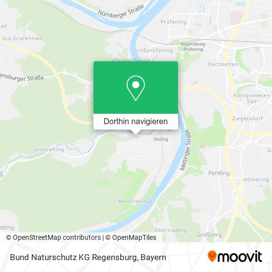 Bund Naturschutz KG Regensburg Karte