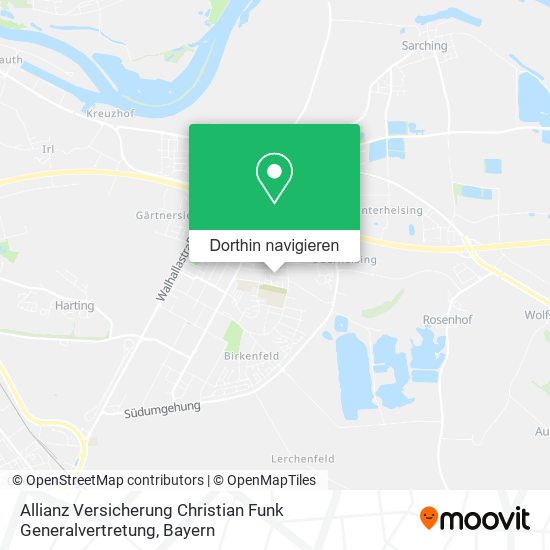 Allianz Versicherung Christian Funk Generalvertretung Karte