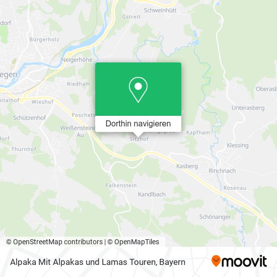 Alpaka Mit Alpakas und Lamas Touren Karte