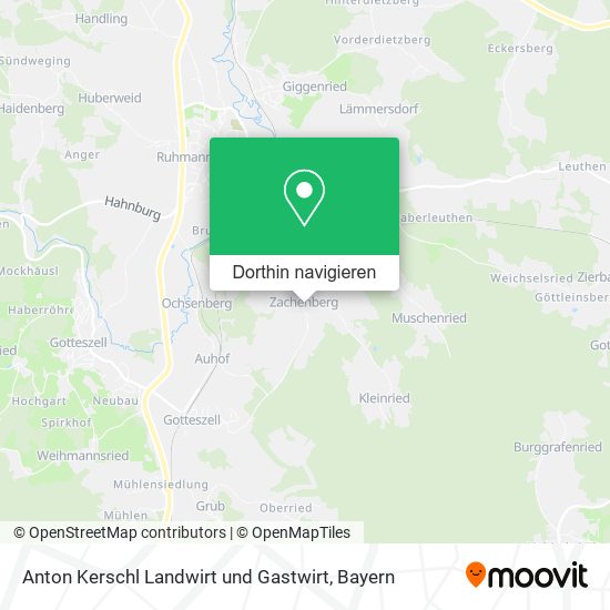 Anton Kerschl Landwirt und Gastwirt Karte