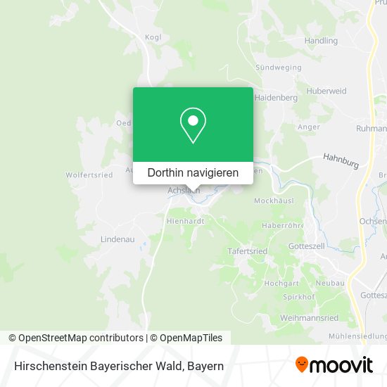 Hirschenstein Bayerischer Wald Karte
