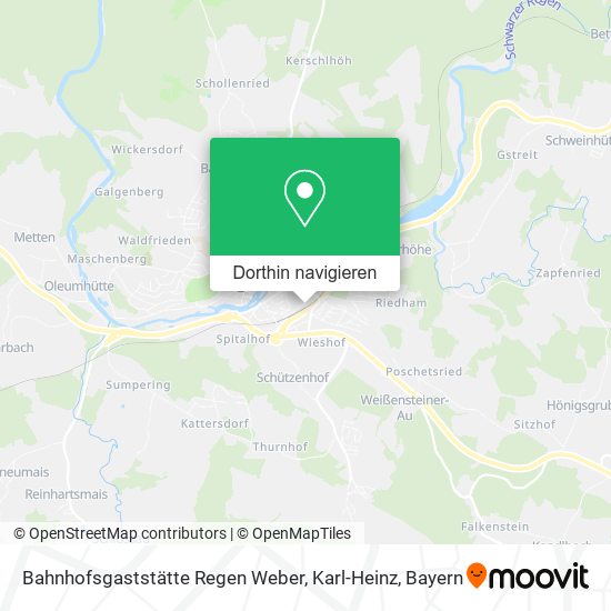 Bahnhofsgaststätte Regen Weber, Karl-Heinz Karte