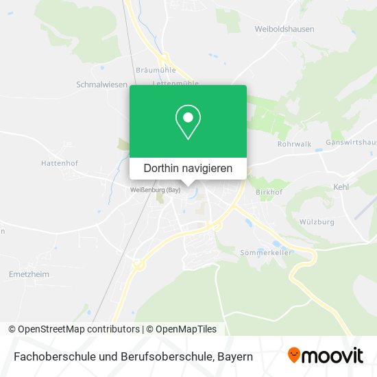 Fachoberschule und Berufsoberschule Karte